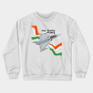 HAL Tejas Indian Fighter Fighterjet Aircraft India Pride Crewneck Sweatshirt